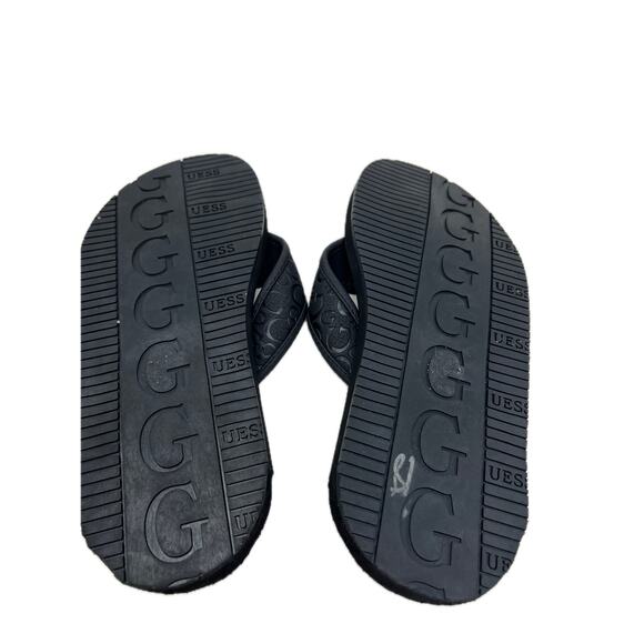 Guess Black Slide Sandals Men's Size 11 - Picture 3 of 4